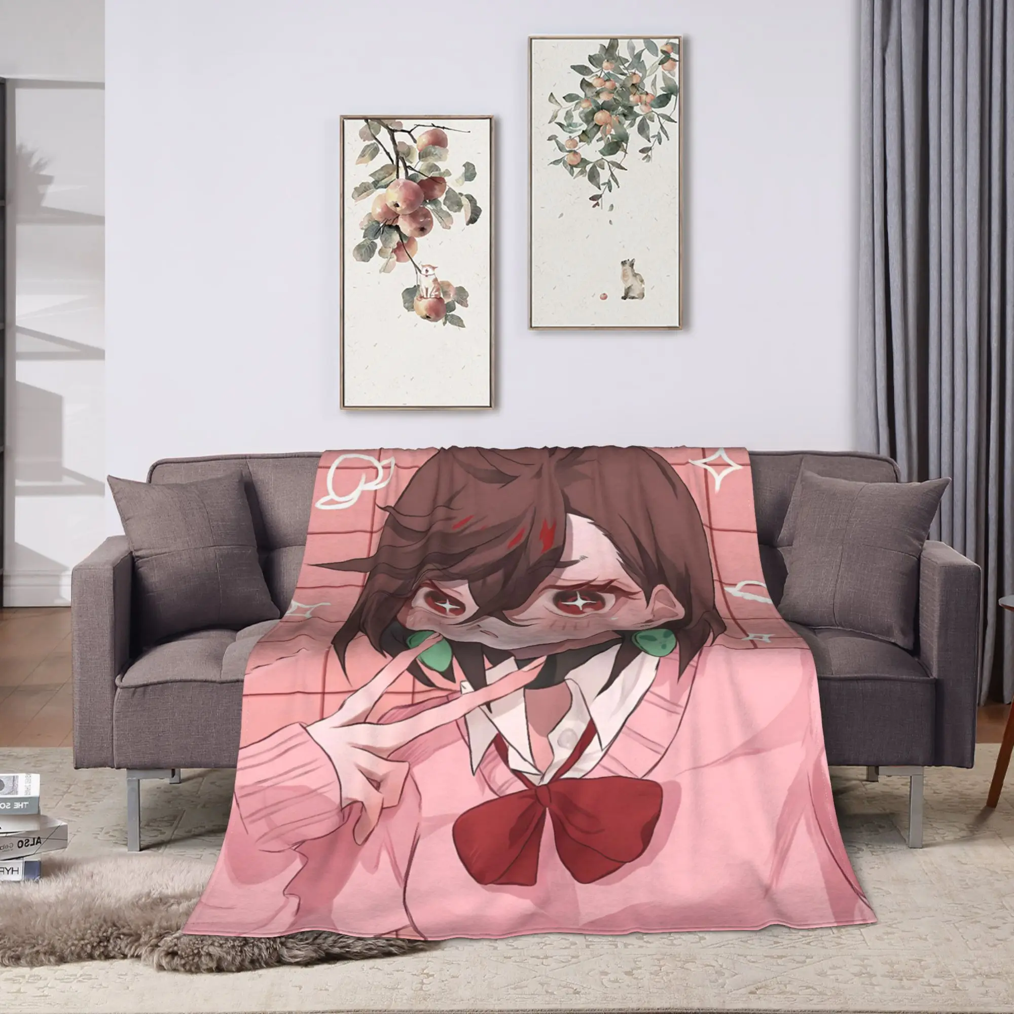 Dandadan Manga Anime Flannel Blanket Soft Warm Throw Blanket for Living Room Travel Office Street Trend Bedspread Sofa Bed Cover