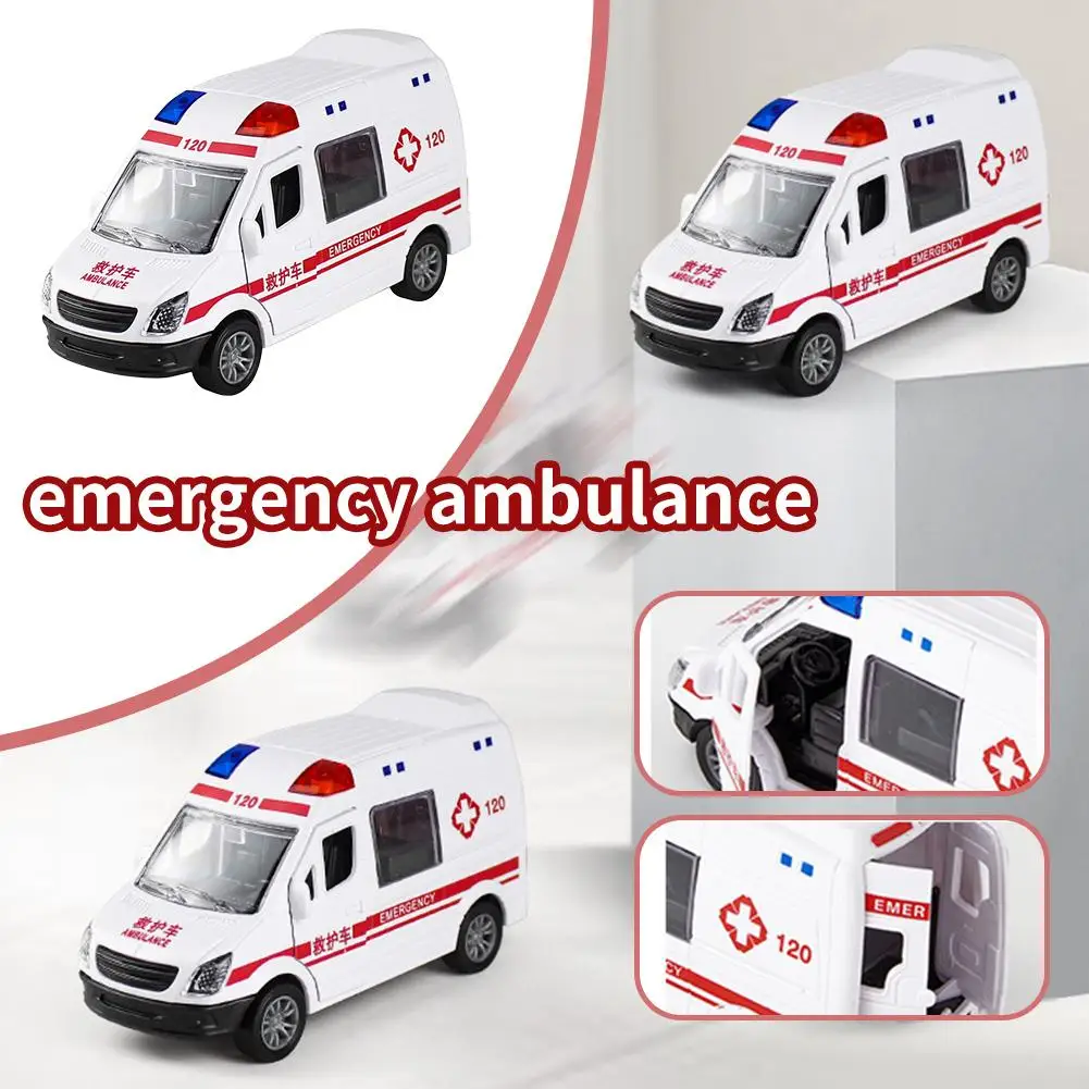 Kinder Trägheit Zurückziehen Auto Spielzeug Simulation Krankenwagen Modell Auto Spielzeug Sammlung Geschenke Spielzeug für Jungen – Detail 12