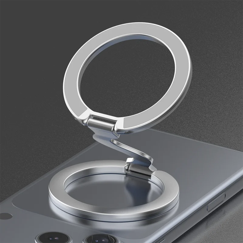 Double-Sided Magnetic Phone Holder, Portable Phone Holder, Suitable for iPhone, Can Be Used on Portable Desks and in Vehicles