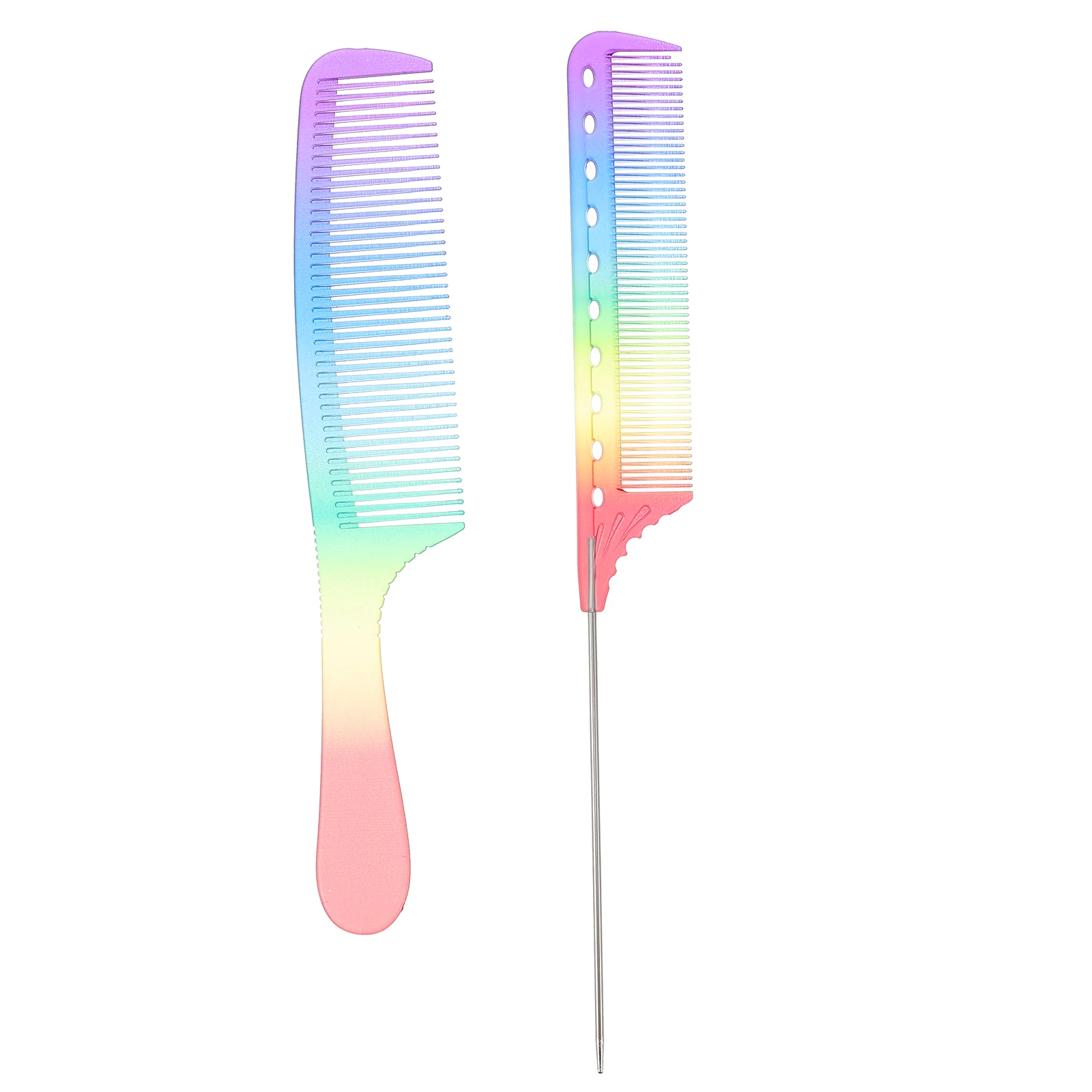 2Pcs Scale Comb Resin Hair Styling Smooth Neat Women Men Children Anti Damage Break Mustiness Cuticle Growth Salon Brush