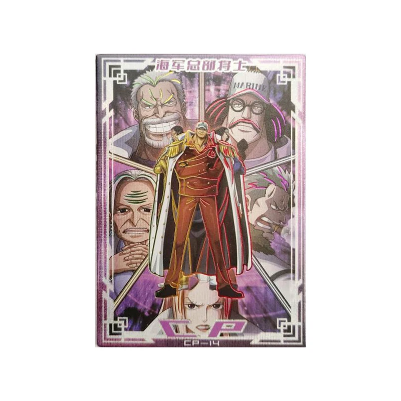 Anime ONE PIECE Rare CP Refraction Foil Luffy Law Doflamingo Kaidou Djalma Toys for boys Collectible Cards Birthday Present