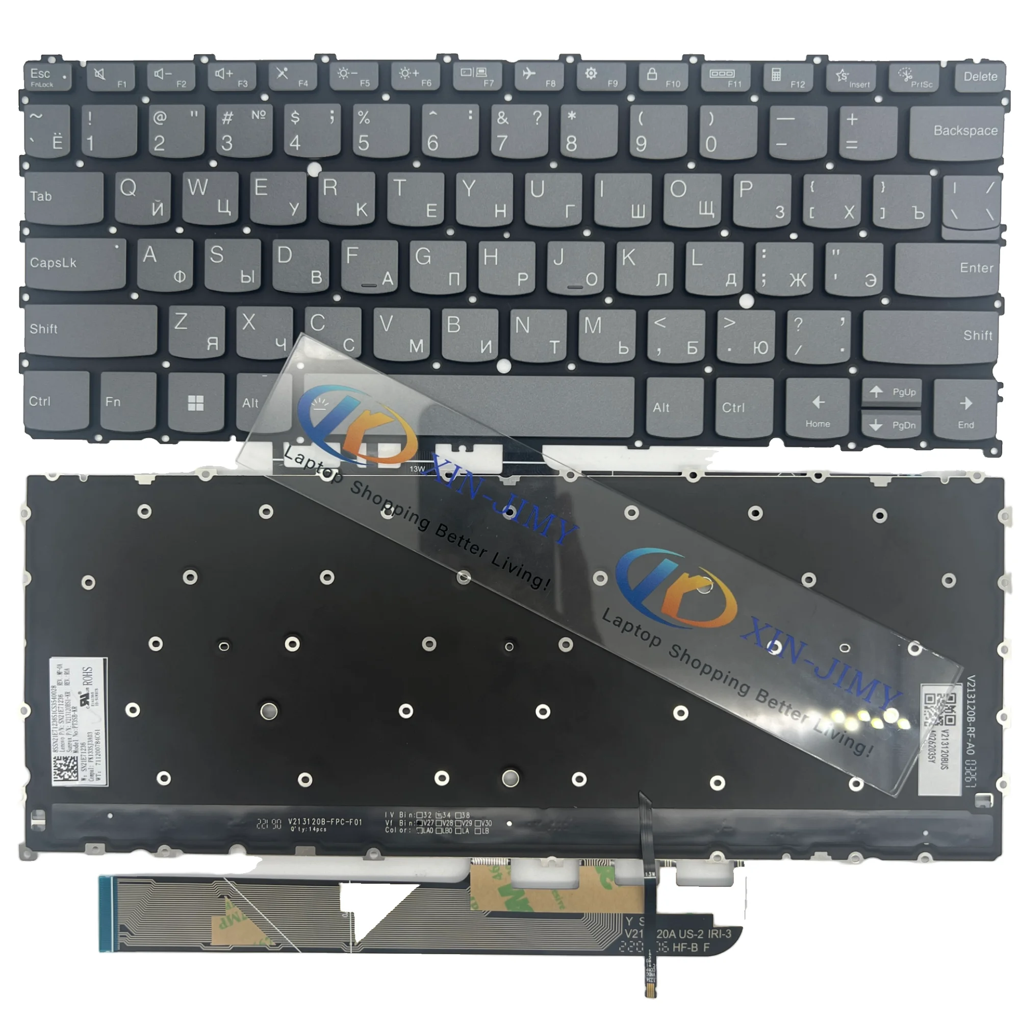 

82UD русская/корейская клавиатура с подсветкой для Lenovo Yoga 6 13ABR8 Yoga 6 13ALC7 82UD ThinkBook 13s G4 ARB 13s G4 IAP ноутбук