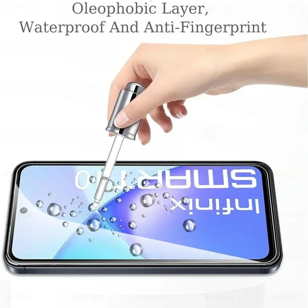ل انفينيكس الذكية 10 الزجاج 1-4 قطعة حامي الشاشة InfinixSmart10 HD Smart10 زائد 10HD 10Plus 4G 2025 سلامة الزجاج المقسى فيلم