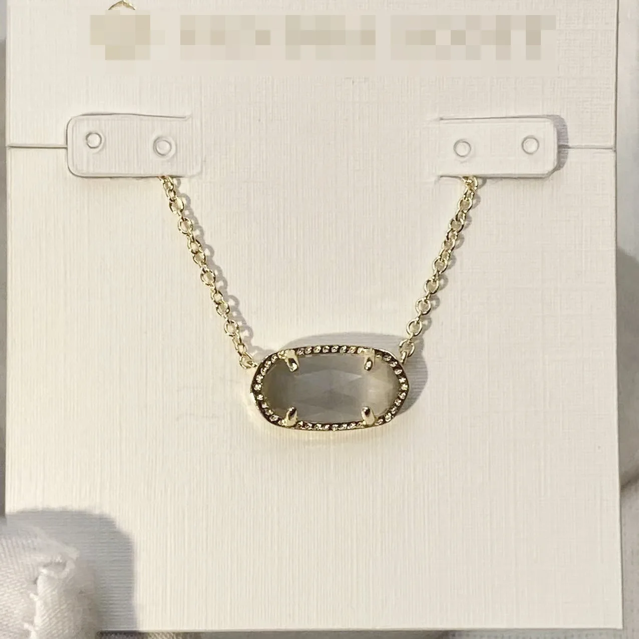 YEEVAA Geometric Slate Grey Cats Eye Pendant Necklace for Women, Fashion Jewelry, Unique Gifts