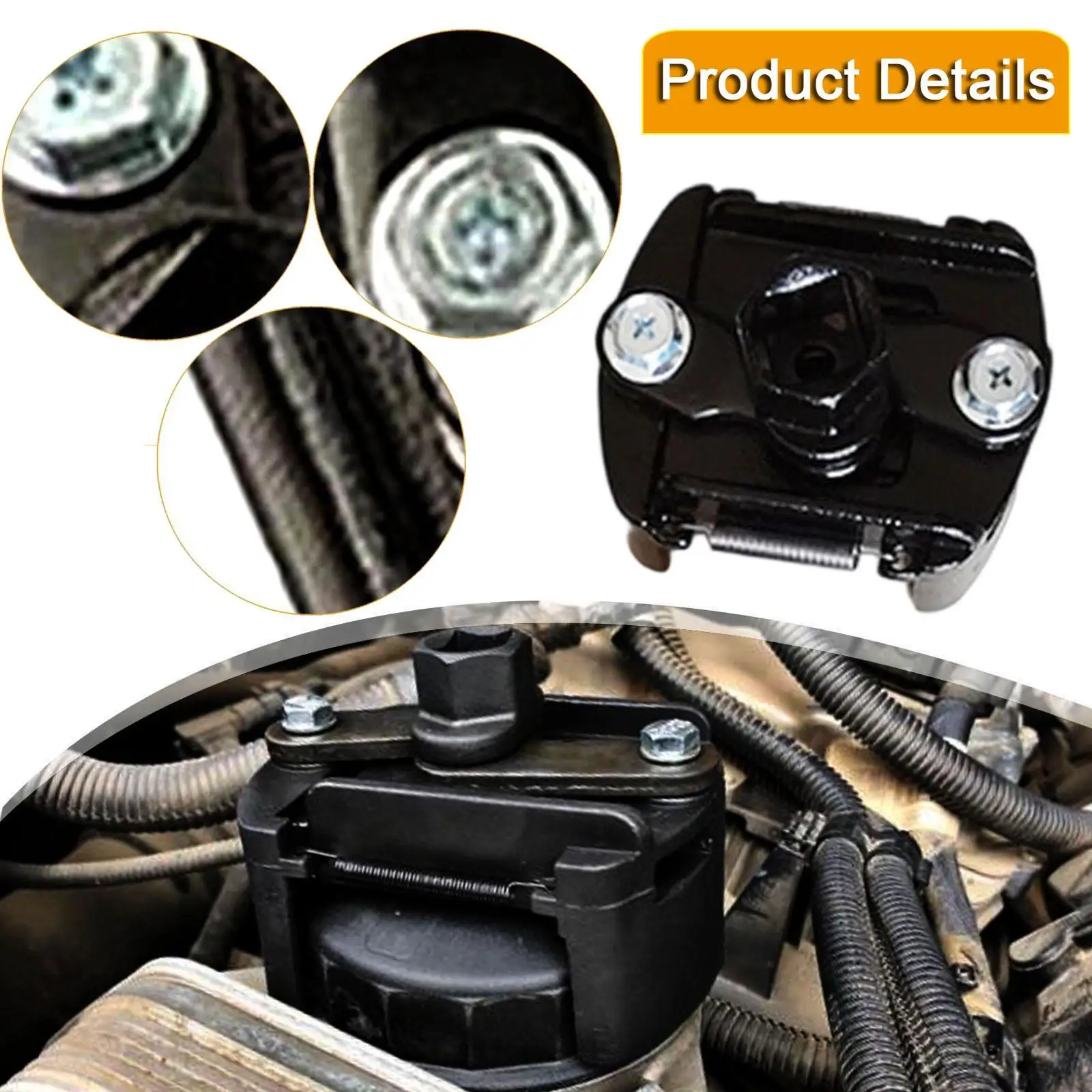 المهنية 2 الفك فلتر زيت وجع أداة إزالة المعادن القوية لاستخدام خدمة ميكانيكي جراج السيارات #5