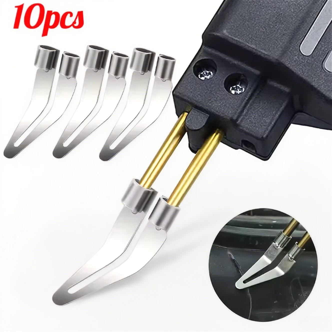 Stainless Steel Elbow Smooth Head Welding Tools Plastic Metal Repair Car Bumper Welding Iron Welding Smooth Head Tools