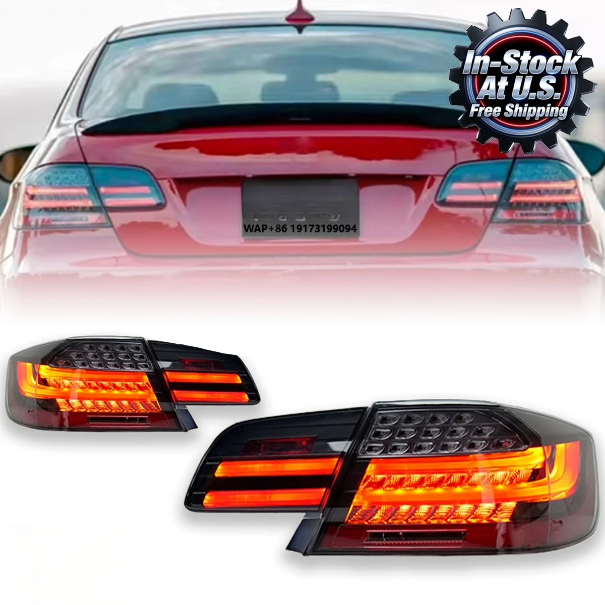 

For 3-Series M3 E92 Coupe LCI 2008-2013 LED Tail Lights Sequential