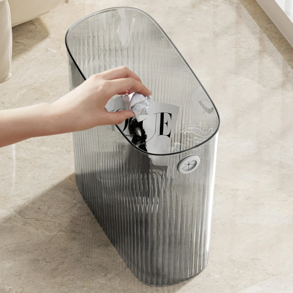 

Luxury Trash Can Waste Bins Kitchen Bathroom Garbage Container Large Capacity PP Material Home Decor Practical Save