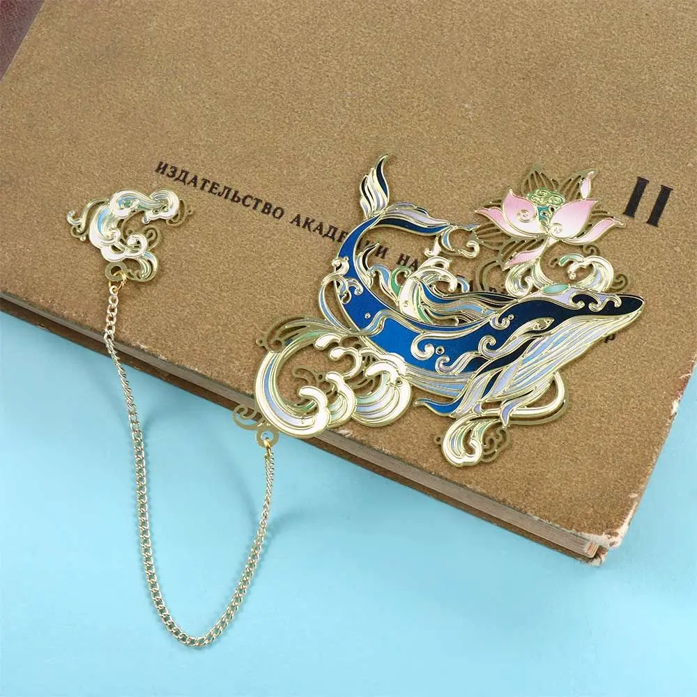 Stationery for Teachers Page Clip Animal Shape Brass Hollow Book Mark Chinese Style Bookmark Metal Bookmark Retro Book Clip