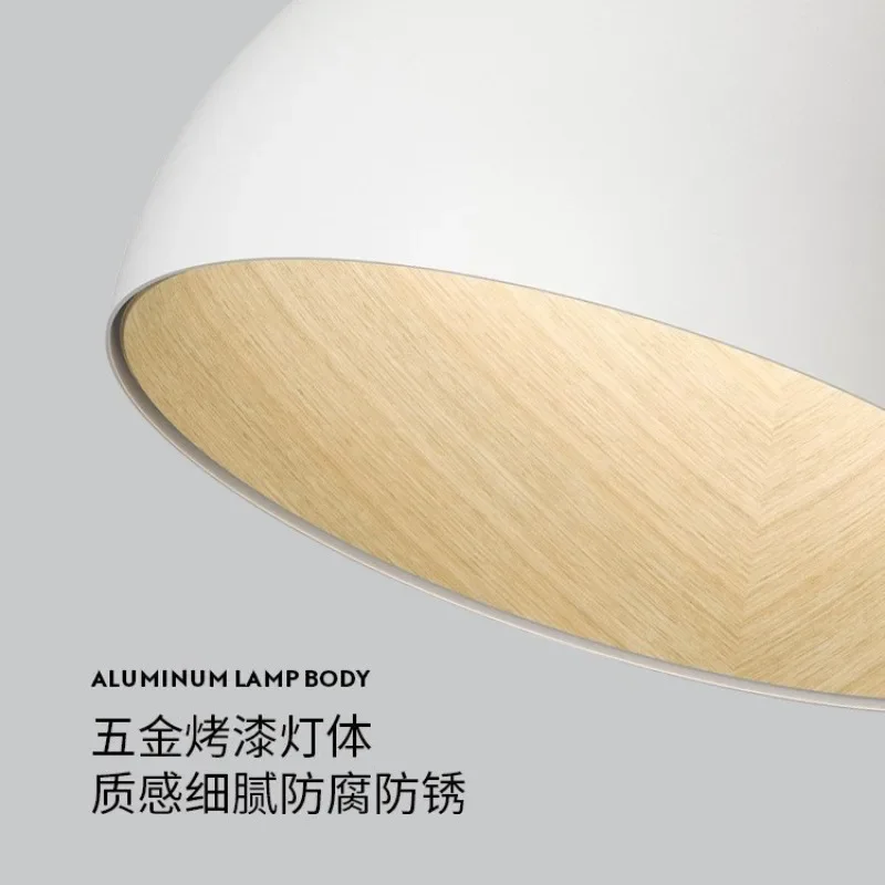 Lampu kamar tidur Lampu langit-langit Lampu kamar anak dengan desain miring yang kreatif Lampu minimalis bernuansa wabi-sabi dengan tekstur kayu
