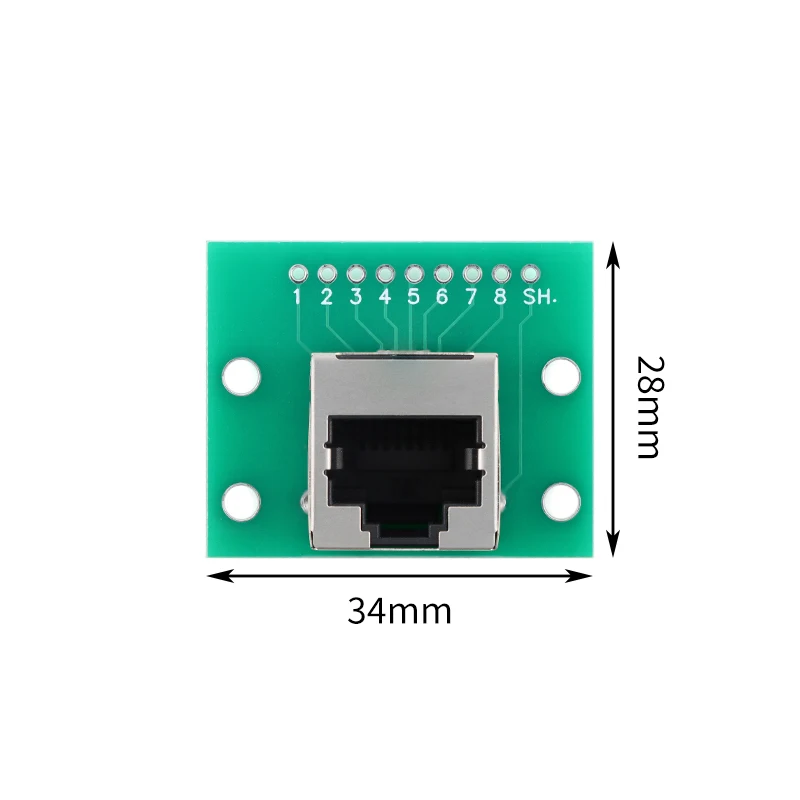 10Pcs/1Pcs RJ45 Adapter Board To XH2.54 Modular Ethernet Connector Adapter Network Interface + Breakout Board + Pin Header