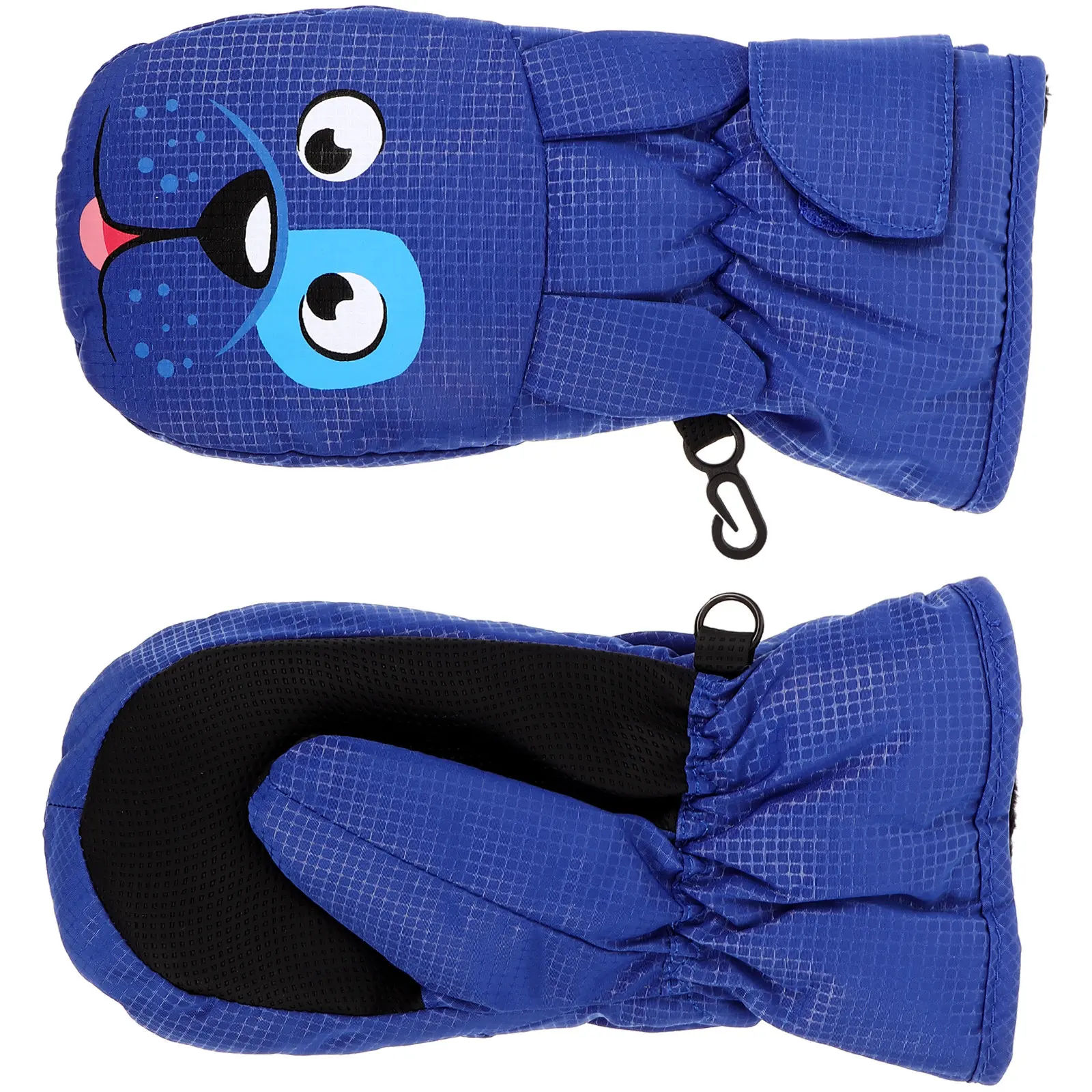 1Pair Snow Mittens Easy to Clean Non Slip Palm Texture Perfect for Ice Skating Mittens Winter Ski Gloves - view 5