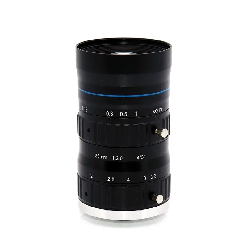 Industrial camera monitoring lens 4/3 C port 12/16/25/35/50mm monitoring lens 12 million pixels.