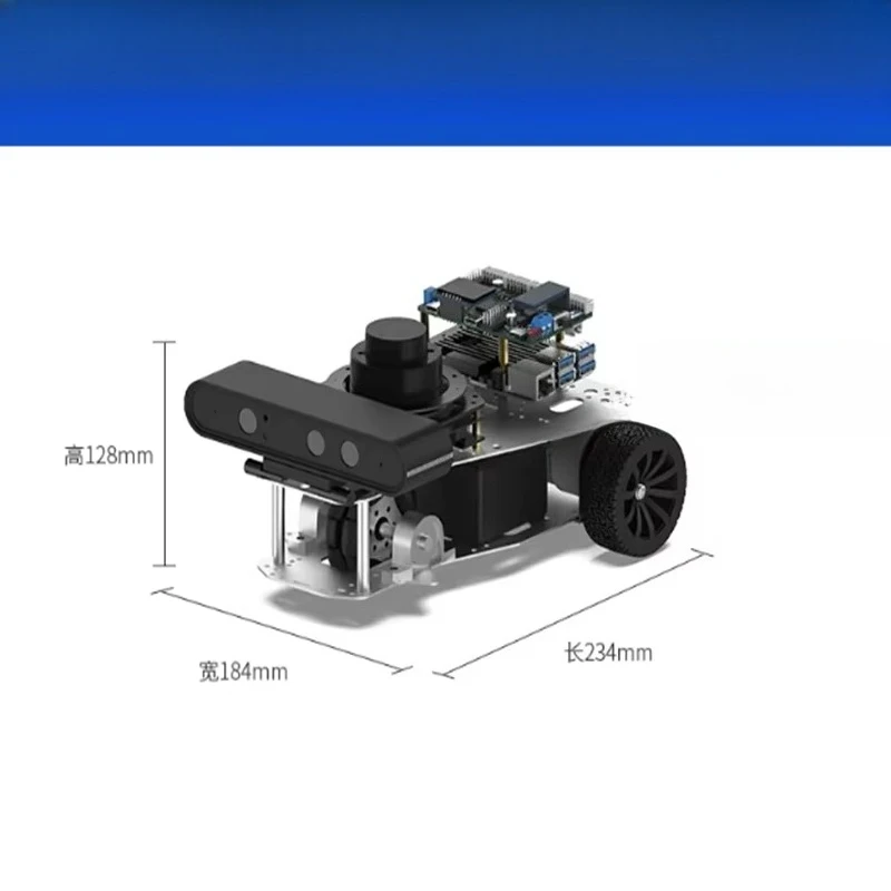 ROS2 Differential Chassis Robot Car Engine WD-LQ 1.2m/s Max Speed 3kg Load MG513 Gear Motor Dialogue Autonomous Navigation