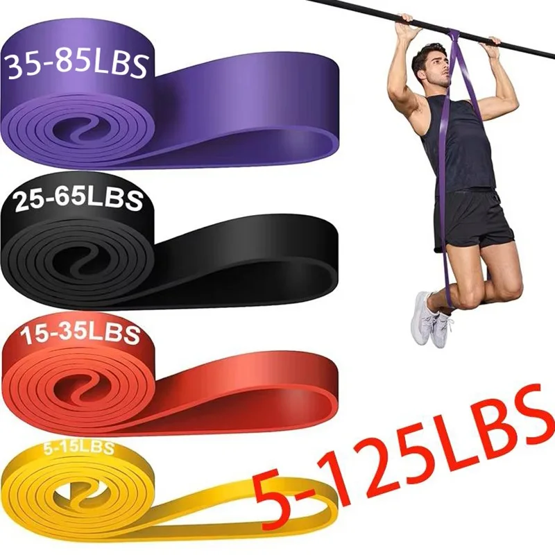 Fitness Resistance Band Powerlifting Pull Up Assist Bands Exercise Training Workout Gym Equipment Yoga Pilates Accessories
