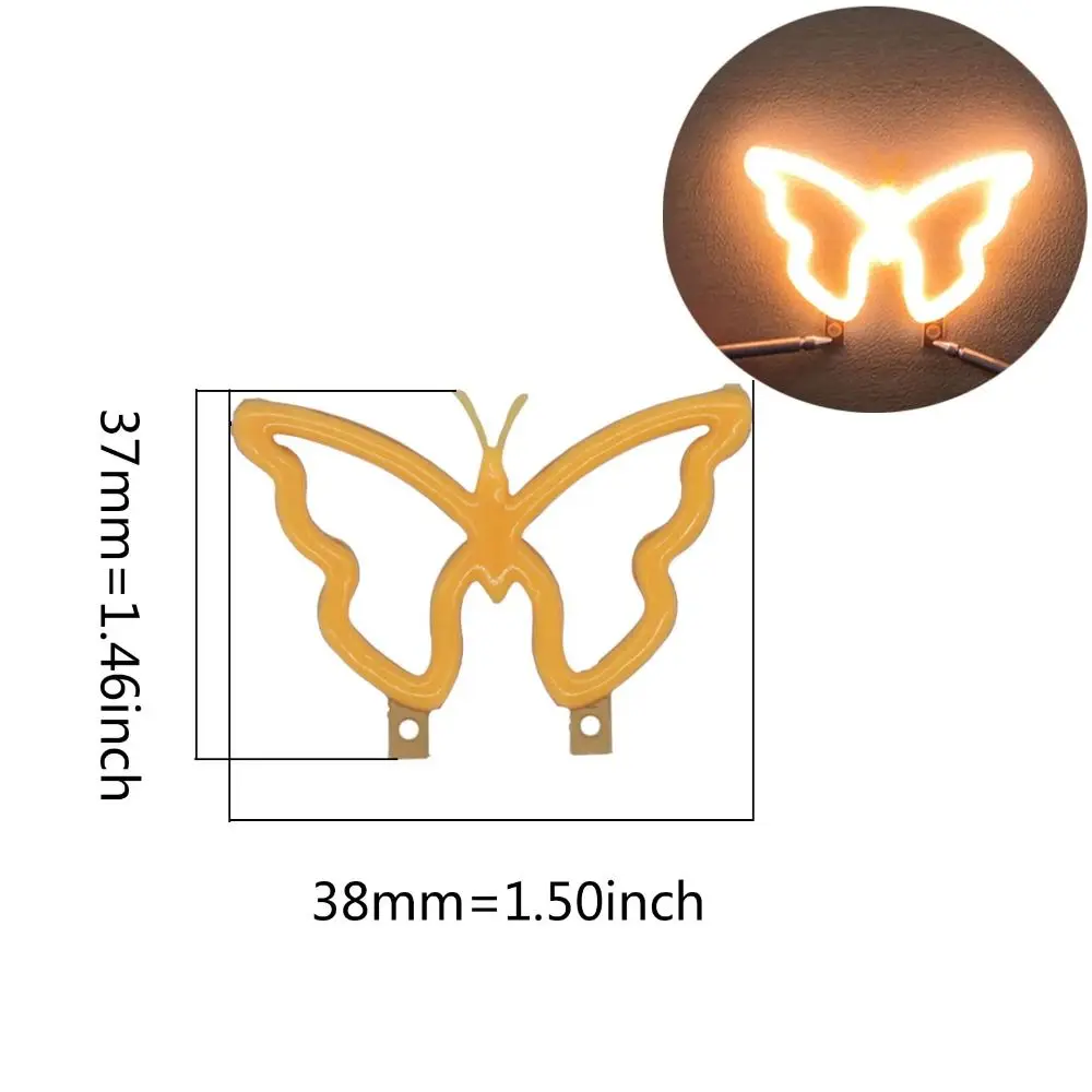 3V LED Edison Filament Cartoon DIY Lighting Flexible Filament Bulb Irregular Shape Decorative Art Filament Christmas Decoration