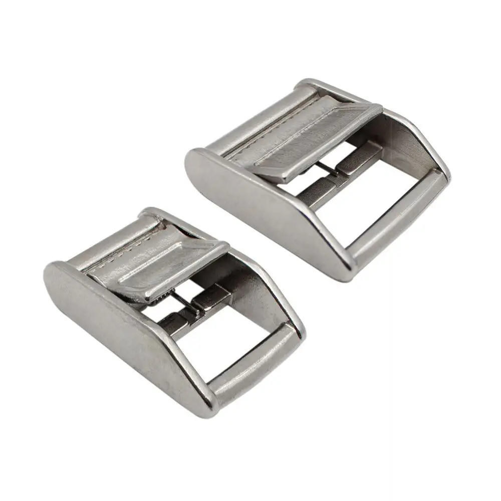 304 Stainless Steel Cam Buckle Webbing Strap Tightener Cargo Lashing Clamp Heavy Duty Hardware For Logistics Tool