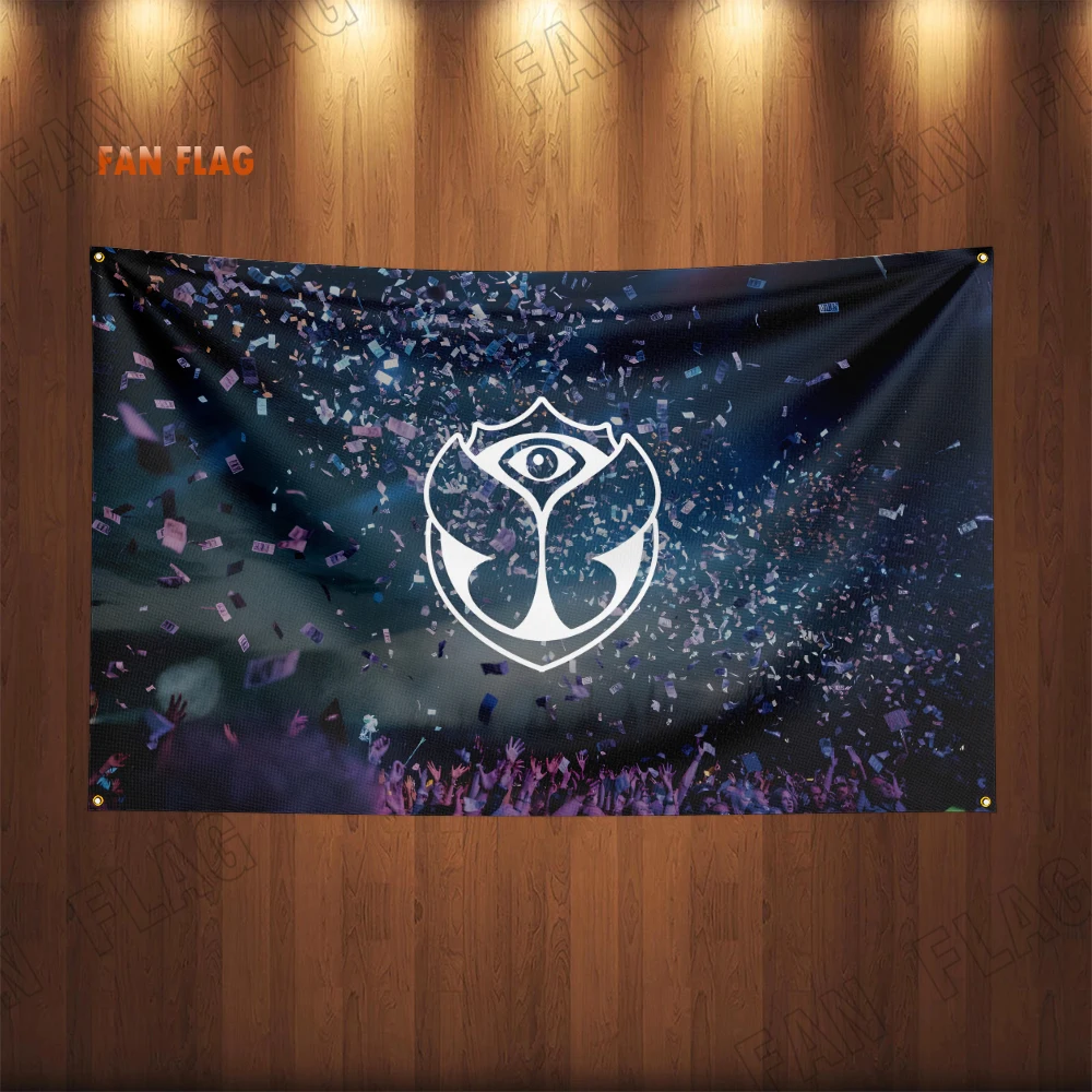 Tomorrowland Flag Music Festival Electronic Dance Festival Outdoor Decor 90x150CM Banner Poster Tapestry For Home Decoration