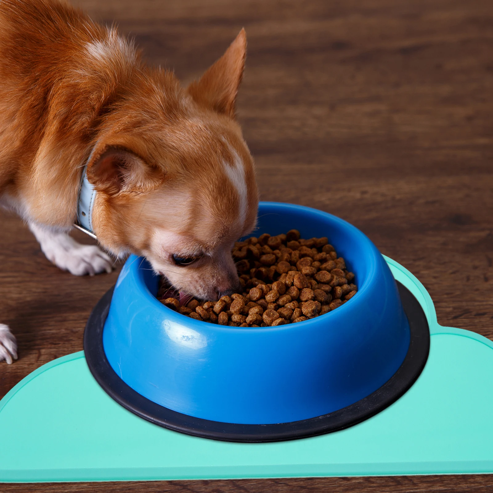 

Pet Feeding Mat Silicone Household Placemat Wear-Resistant Convenient Kitchen Use Heat Insulation Anti-Scalding