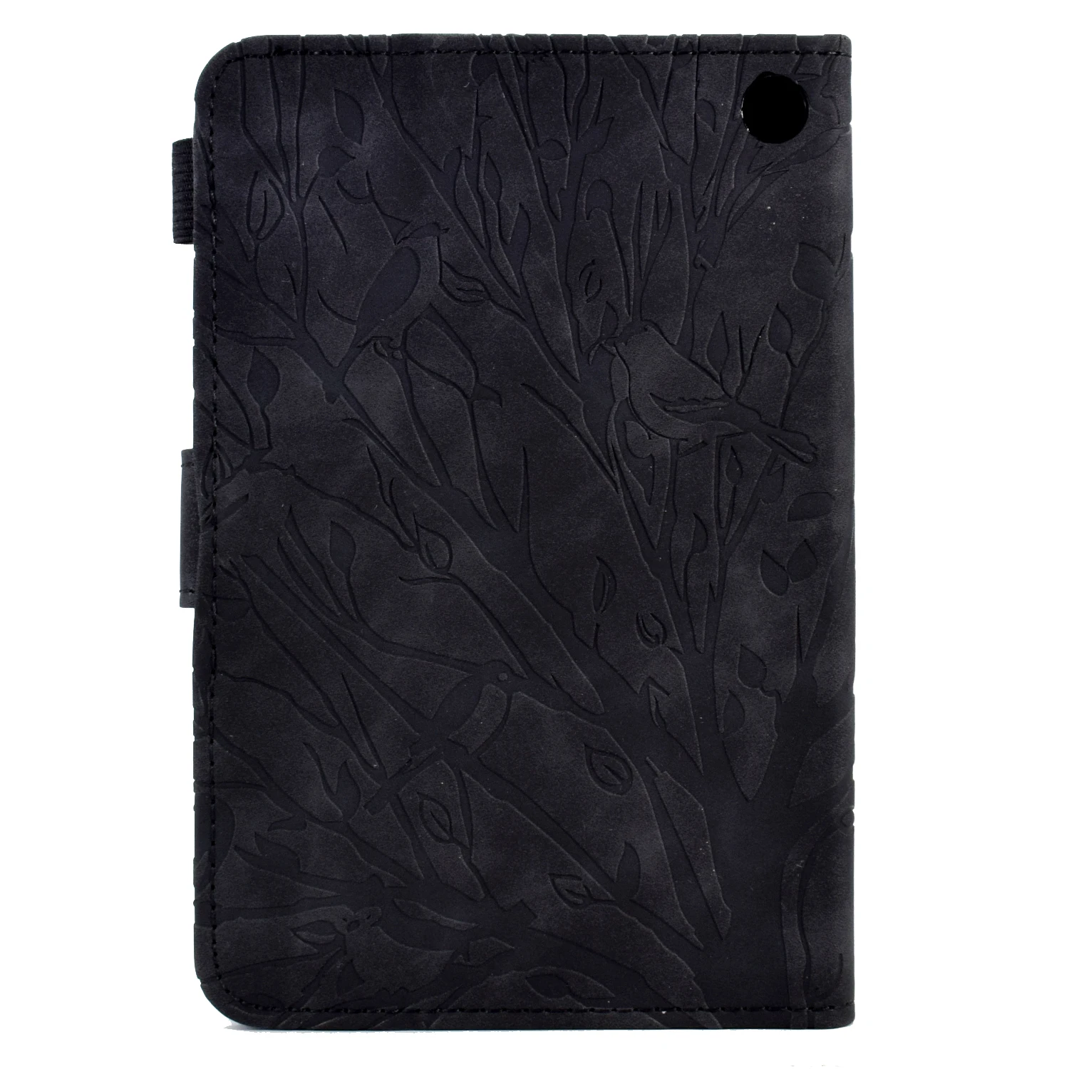 Flip leather Wealth tree embossing Cover For Amazon Fire 7 2022 Case 7.0