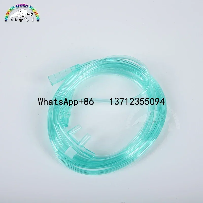

Nasal Cannula Length 1500mm Sterile Nasal Oxygen Cannula Green Tubing for Human Animals