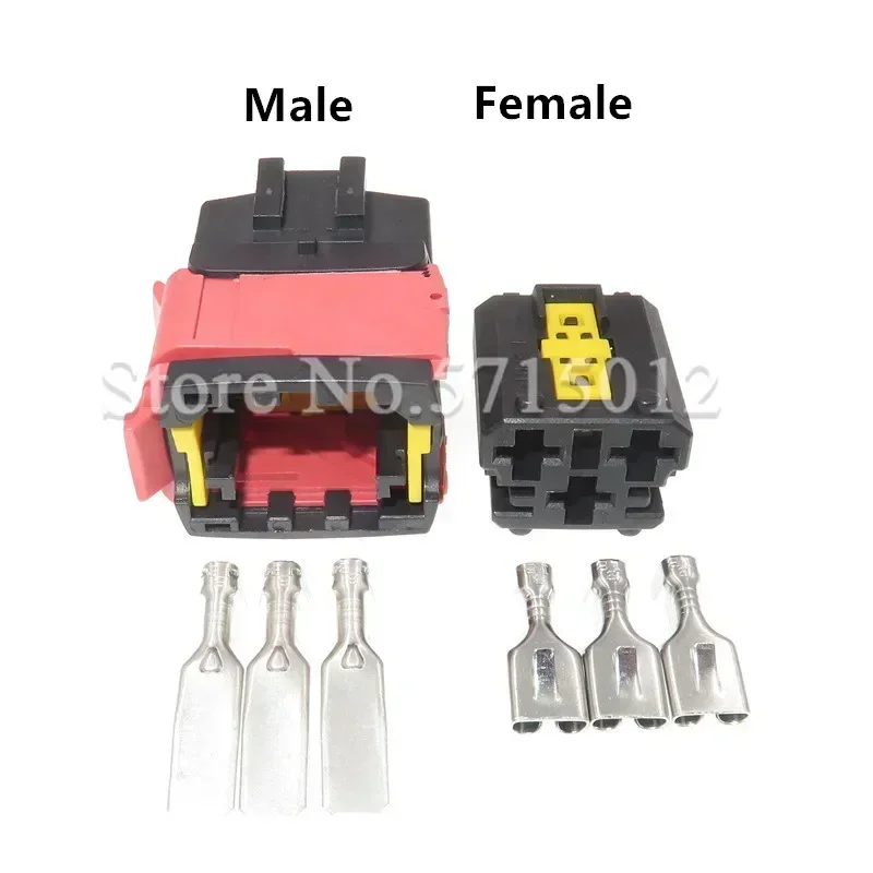 3 Hole 1544226-1 15442265-2 6.3mm Auto Wire Plug Connector For High Current Wiring Harness Socket