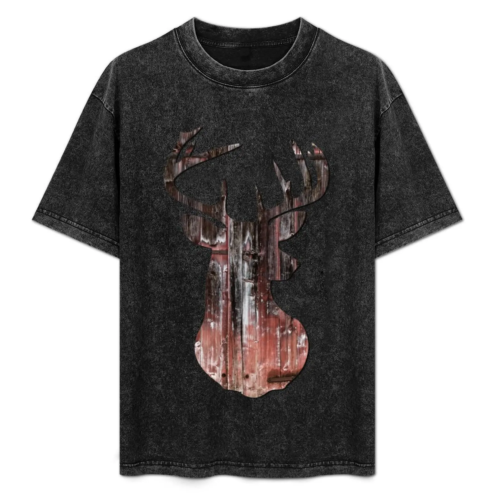 

Woodgrain Buck! T-Shirt Relaxed Casual Short Sleeve Tee