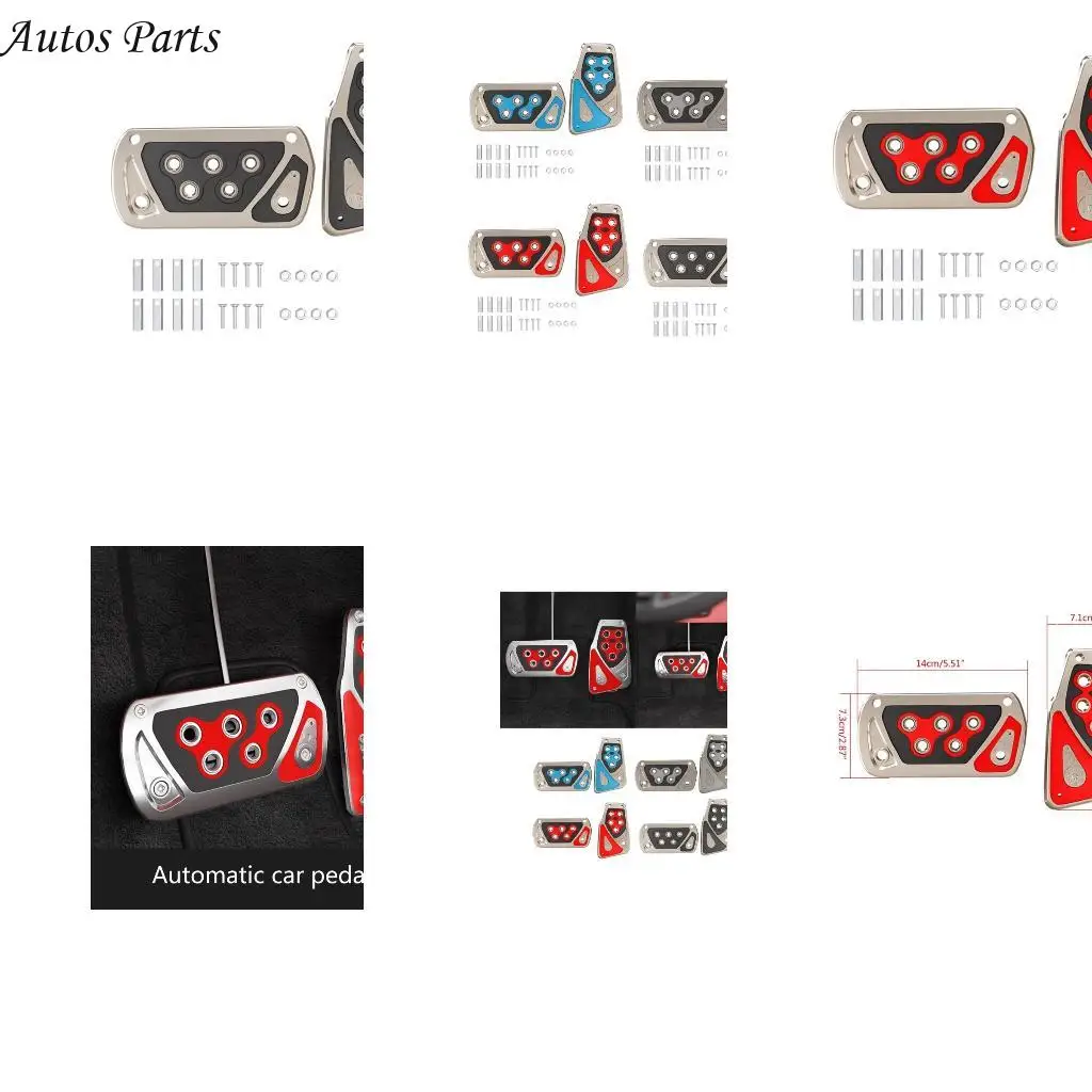 

57BA, не скользящий автомобильный интерьер, набор педальных наборов педали автоматическое ускоритель переходного тормоза, крышка