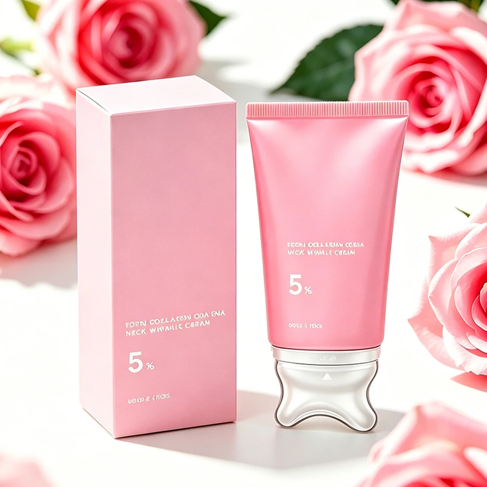 Collagen Neck Cream Moisturizing Smoothing Firming Neck Care Hydrating Non-Greasy Daily Skincare