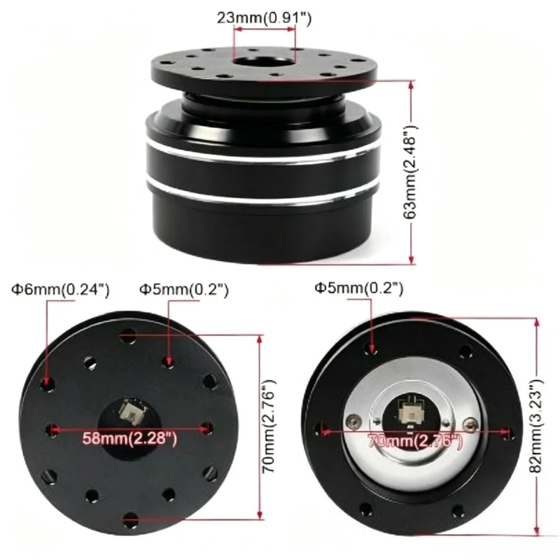 Direct drive base, racing emulator quick release quick connector