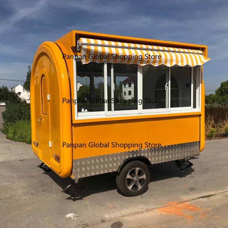 Mobile Food Cart Caravan Food Truck Food Trailer For Mobile Business Customized Car Restaurant Restaurant Equipment