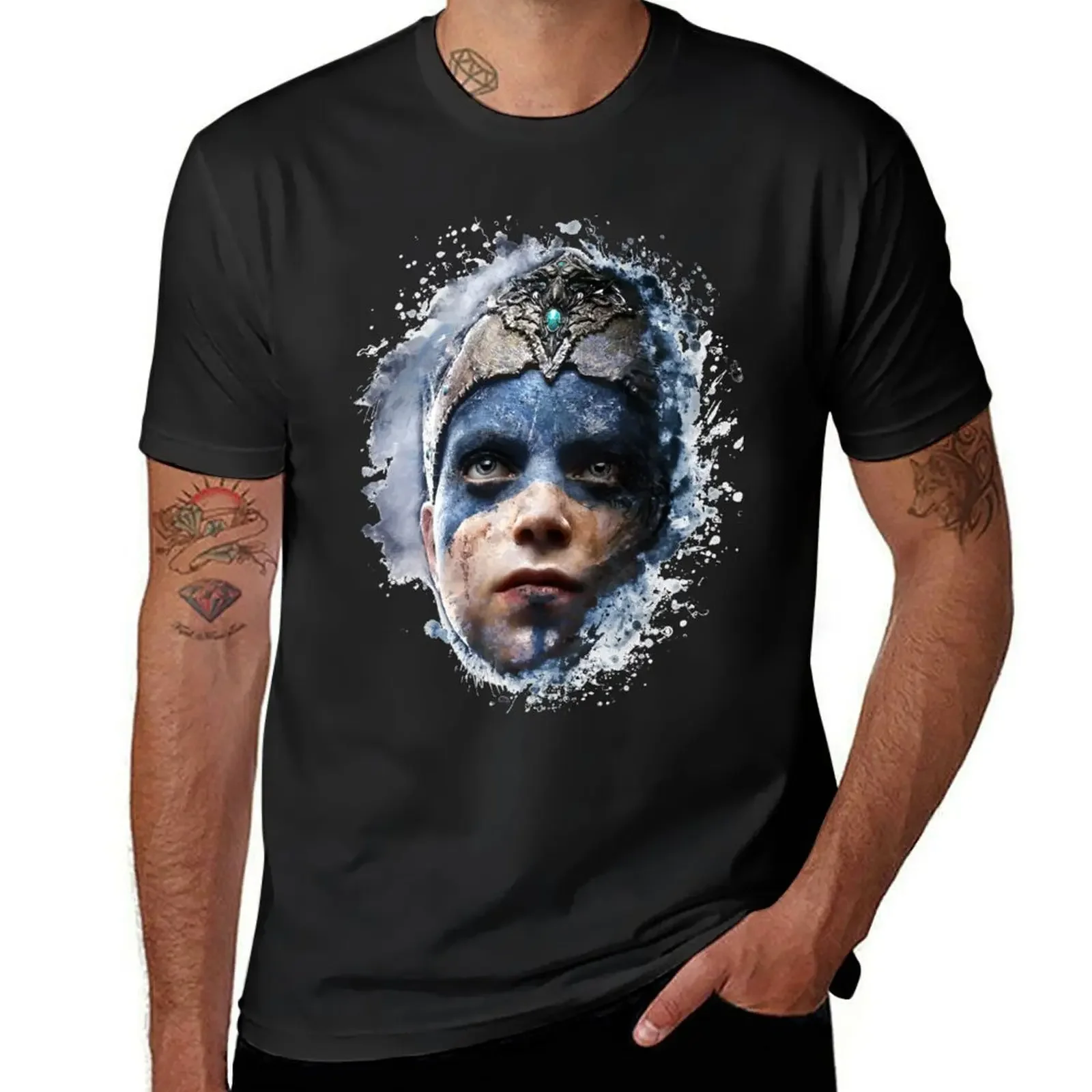 Hellblade Senua's Sacrifice T-Shirt oversized t shirt custom shirt anime rapper graphic tees workout shirts for men