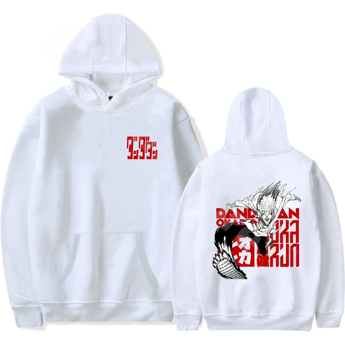 Dandadan Okarun Vintage Hoodie Manga Anime Pullover Casual Sweatshirt Hip Hop Clothes Men Women Streetwear Hooded Fashion Wear