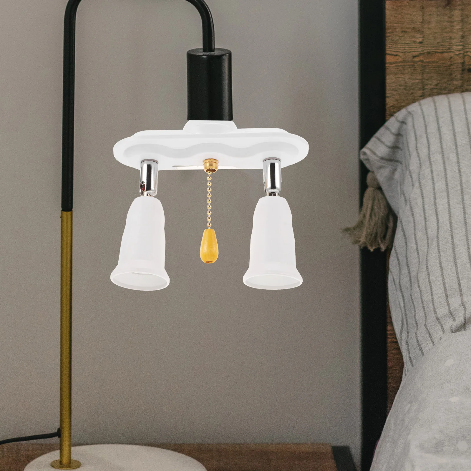 E27 To 2E27/E26 Lamp Socket Adapter Splitter Light Bulb Holder Base Converter Socket Extender For Led Bulbs Illumination