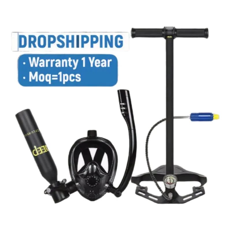 

0.5L Portable Mini Scuba Air Tank for Diving Snorkeling High Pressure Oxygen Cylinder Underwater Breathing Equipment Gear