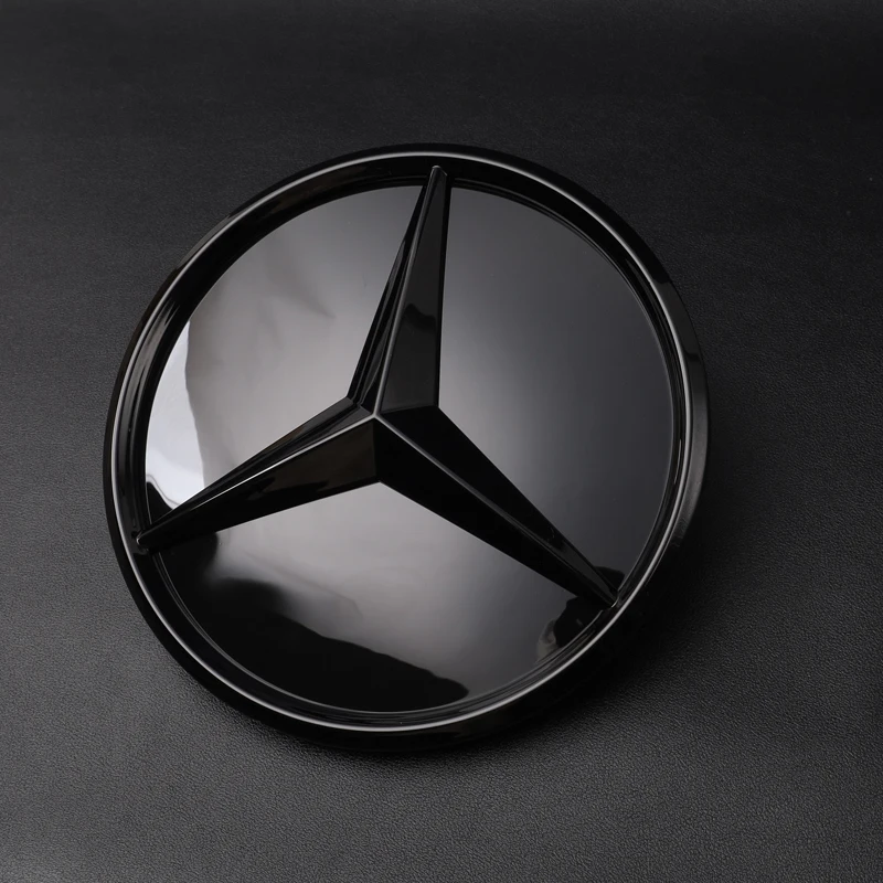 For 3D 1PCS Car Grill Emblem Star Badge Front Grill Logo For Mercedes-Benz W204 W205 W213 X253 A B C E S CLA GLB GLC GLE GLS