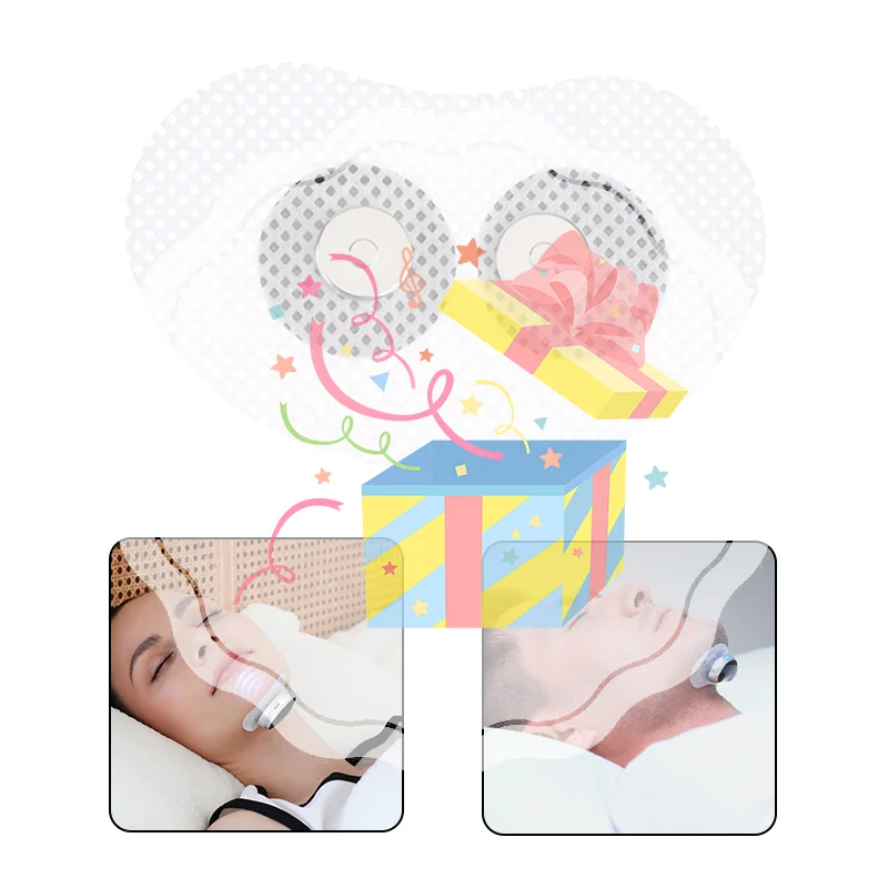 

Magnetic Snap Gel Electrodes Pad For Smart Anti Sleep Stop Snoring Device For Chin Throat Snore Reducing Aids Sticker