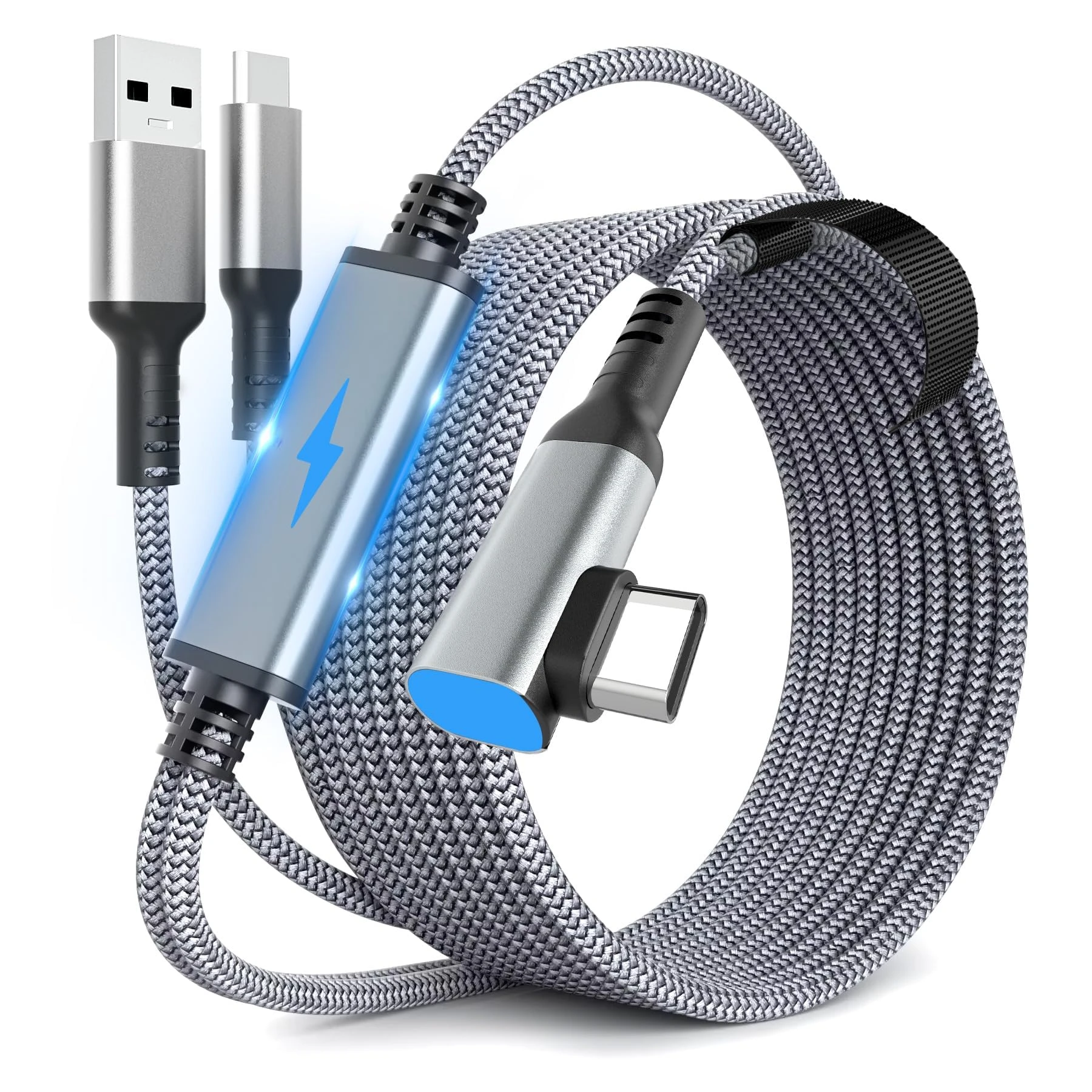 Virtual Reality VR Glasses Cable USB A To Type C 5M for Oculus Quest 2 Quest2 Link Game Accessories Headset Helmet Gaming Ocukus