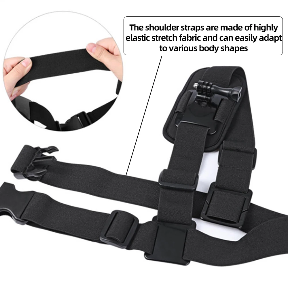 For GoPro Single Shoulder Strap Mount For GoPro Hero 13 12 11 10 9 8 7 6 Insta360 X4 X3 DJI Action 4 3 Action Camera Accessories