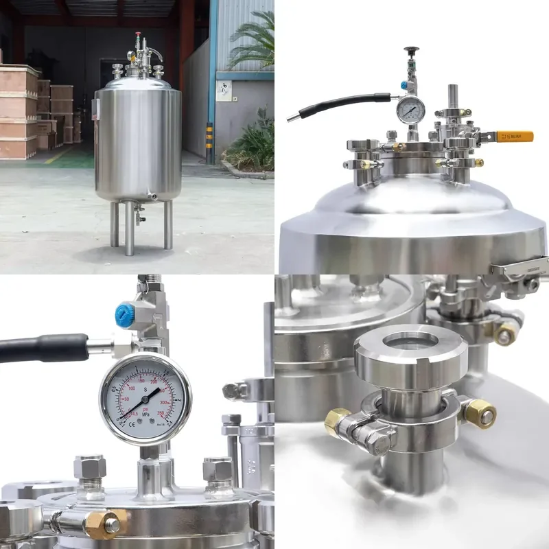 

Recycling Machine 2026 JHENTEN 100l Stainless Steel Single Wall Liquid Mixing Tank With Stirrer