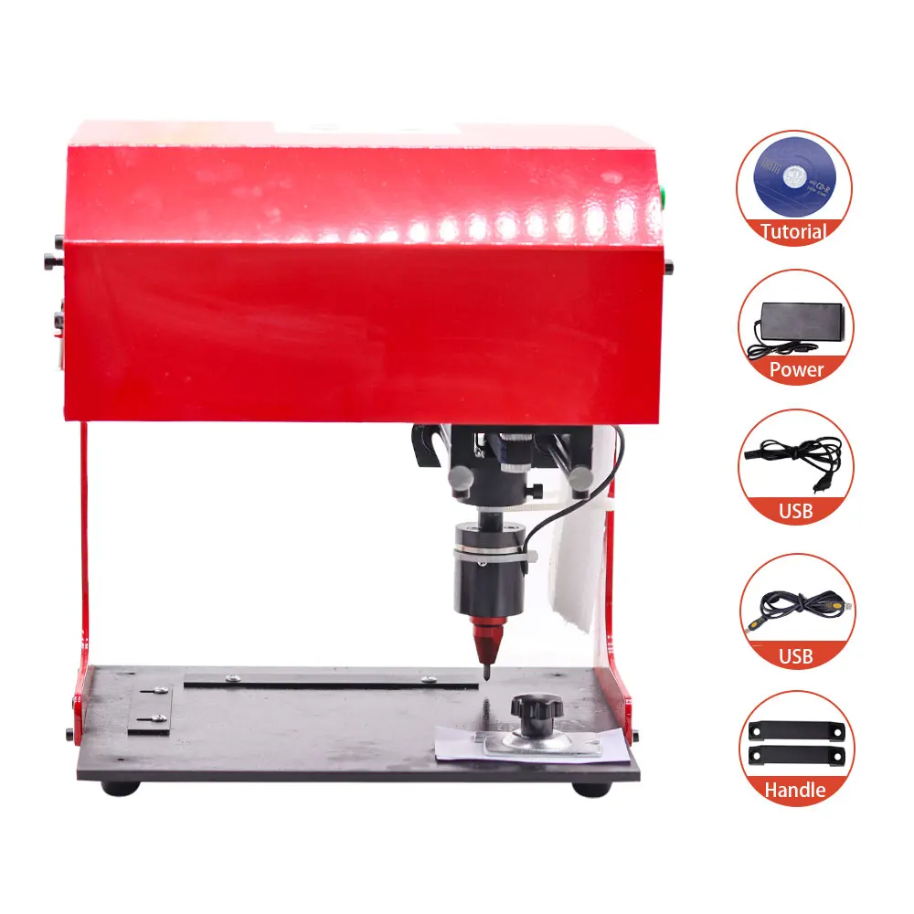 Portable Marking Machine For VIN Code200 *130/Pneumatic/Electric Metal Dot Peen Marking Machine Plotter Printer Coding Machine