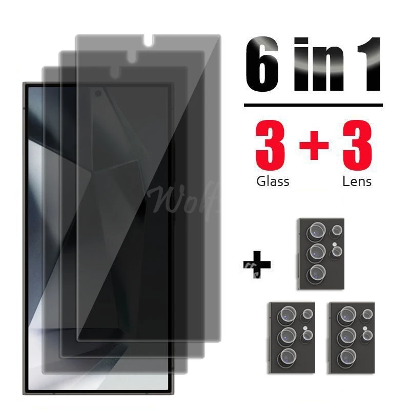 

Anti Spy Screen Protector For Samsung Galaxy S25 Ultra Glass Samsung S25 Ultra Glass Privacy Peep Film S25 Ultra Tempered Glass