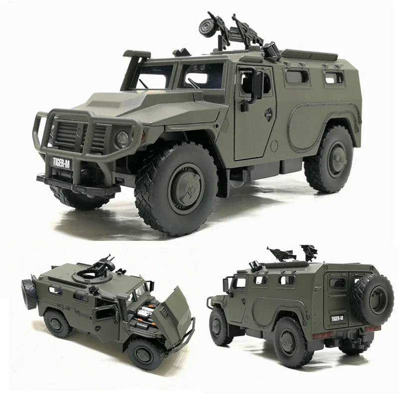 Diecast Alloy   H1 Military Off-road Vehicle Armored Cars Model Adult Classics Collection Toys Souvenir Static Display