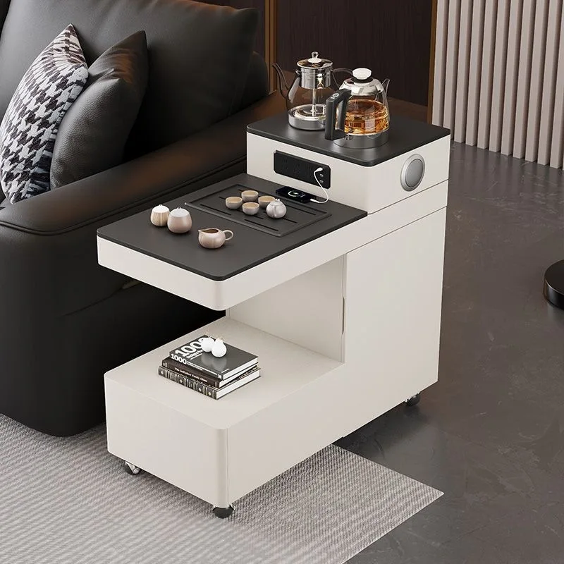Smart sofa side cabinet, tea cabinet with automatic boiling water to make tea, small apartment living room