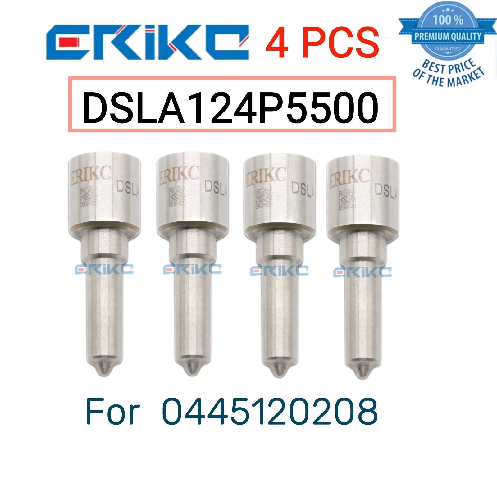 

4 PCS DSLA124P5500 Fuel Nozzle 0 433 175 500 DSLA 124 P 5500 Diesel Fuel Nozzle DSLA 124P5500 Common Rail Nozzle for 0445120208