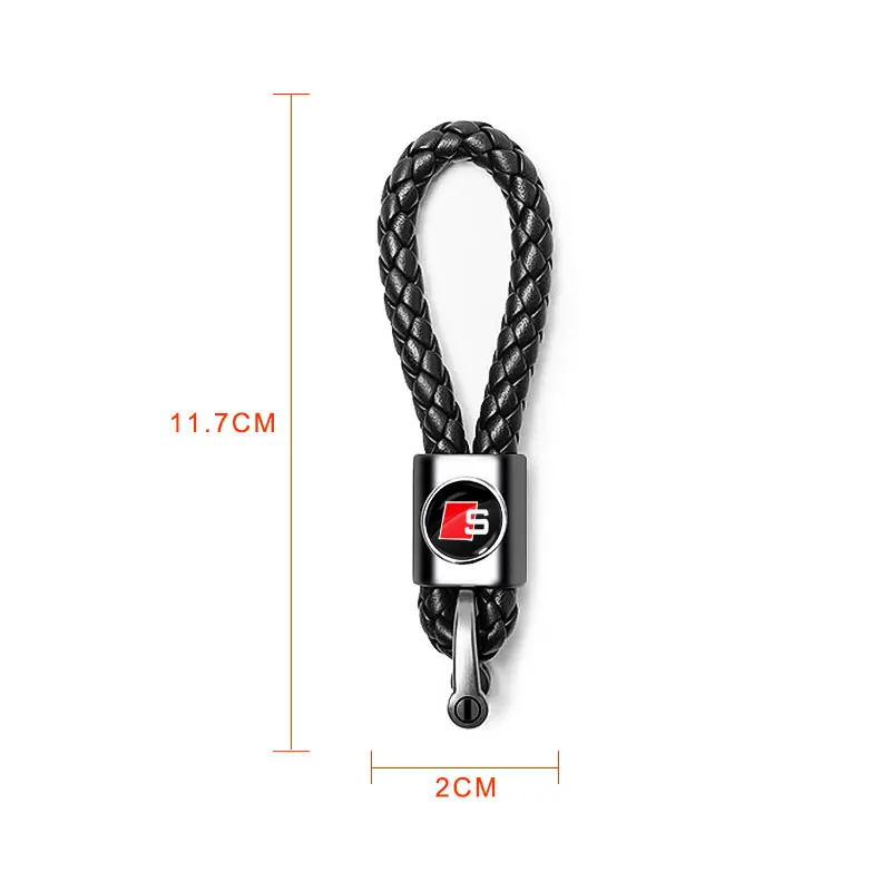 Car Key Chain Key Ring Key Lanyard Keychain Car Emblem Accessories For Audi sline A3 A4 A5 A6 S7 A8 S3 S4 S5 S6 S7 S8 Q3 Q5 Q7