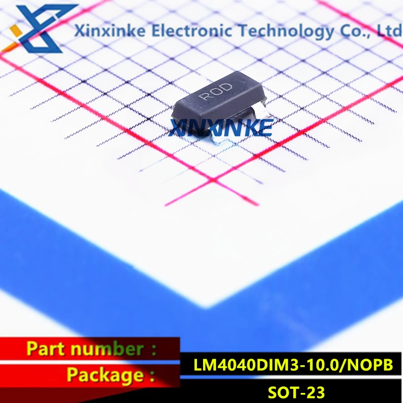 10PCS LM4040DIM3-10.0/NOPB SOT-23 Mark:ROD R0D Voltage References Prec MicroPwr Shunt Vtg Ref Power Management ICs