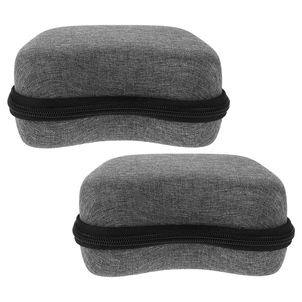 

2Pcs Game Controller Case Portable Storage Bag for Video Console Travel Grey ganizer Protective H held Compact