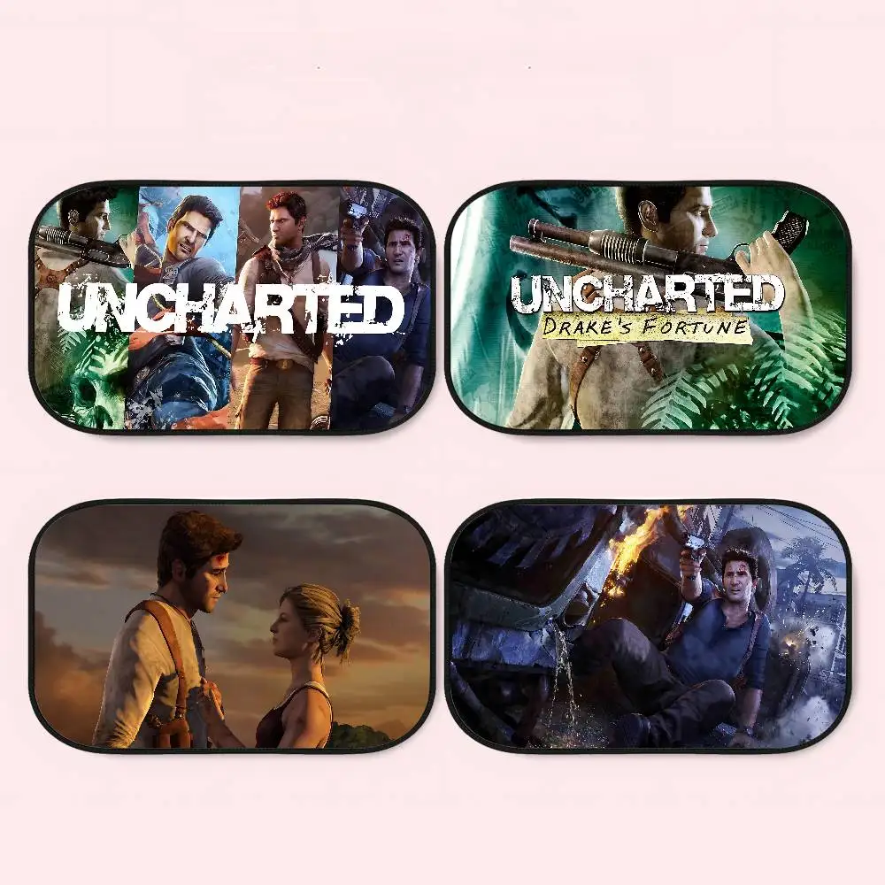 

Uncharted Video Game 1PCS Window Sunshade Cover For Kids Universal Car Foldable Car Sun Shade Cover UV Protect Curtain Side
