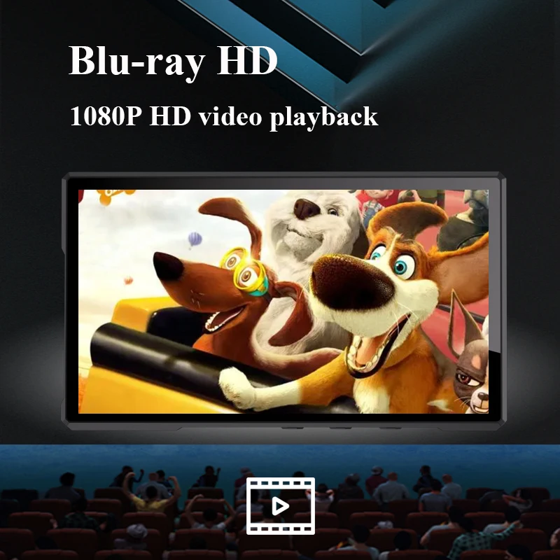 フラッグシップHi-Fiオーディオ＆ビデオプレーヤー MP3 MP4 WIFIネットワーク 双方向Bluetooth FM 1080P 5インチHDタッチスクリーン ウォークマン Android 14